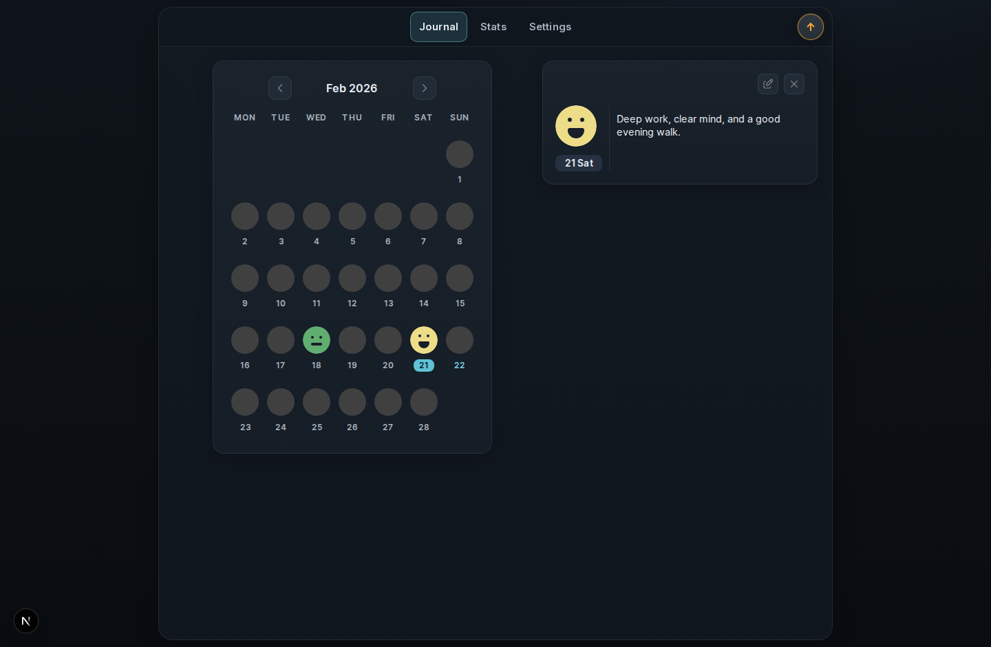 Moodl journal entry details preview
